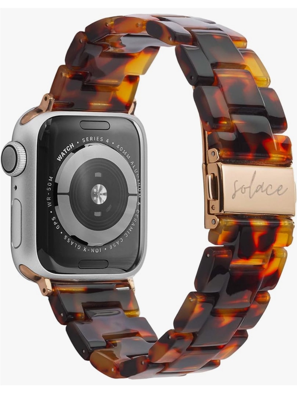 Solace Bands Apple Watch Band Perma Band Dark Honey universal fit